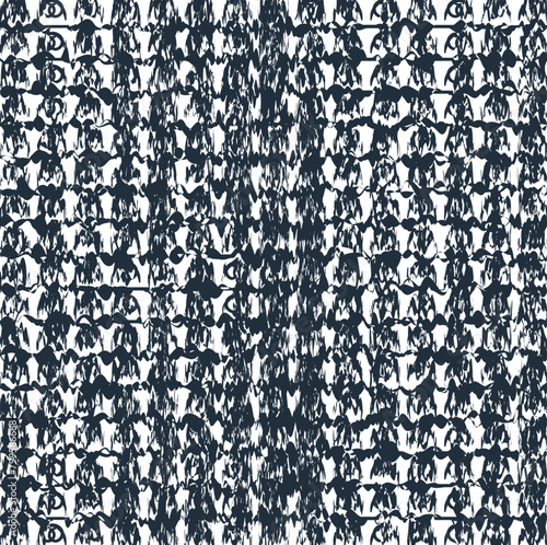 Texture in the form of rows of strong distortions, or imitation of a noisy surface.