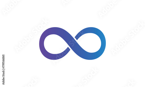 The infinity symbol. Mathematical symbol. Endless infinity sign. Vector illustration.