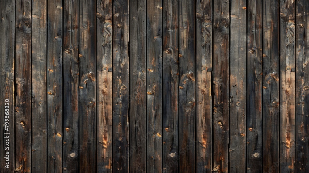 Wooden wall with many planks Wooden wall with many planks