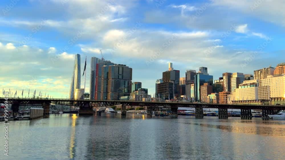 Saturday 28 April 2024 view of Darling Harbour and City Skyline of Sydney CBD and Barangaroo NSW Australia Saturday 28 April 2024 view of Darling Harbour and City Skyline of Sydney CBD and Barangaroo NSW Australia