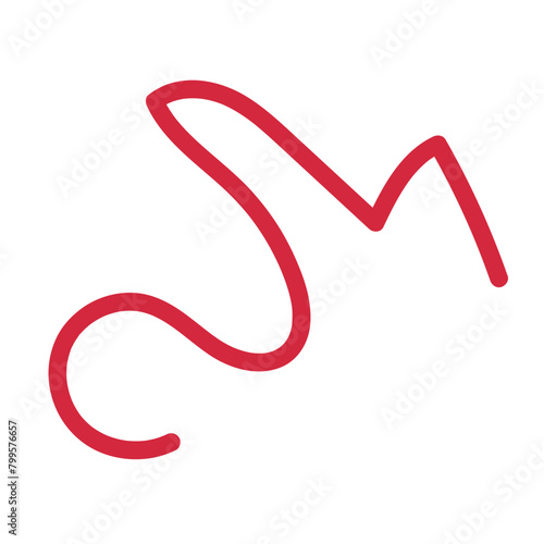 Abstract Squiggly Line Vector