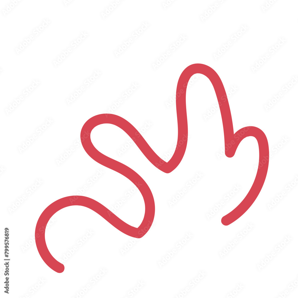 Abstract Squiggly Line Vector Abstract Squiggly Line Vector