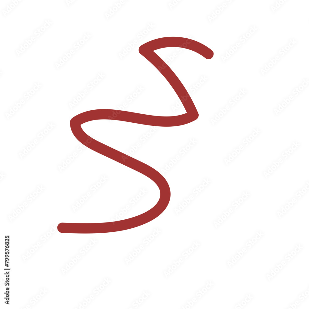 Abstract Squiggly Line Vector Abstract Squiggly Line Vector