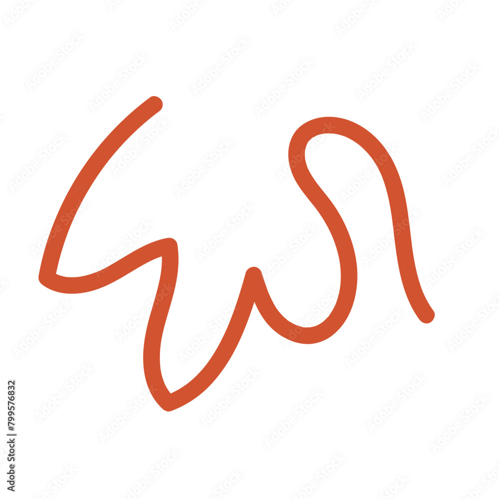 Abstract Squiggly Line Vector Abstract Squiggly Line Vector