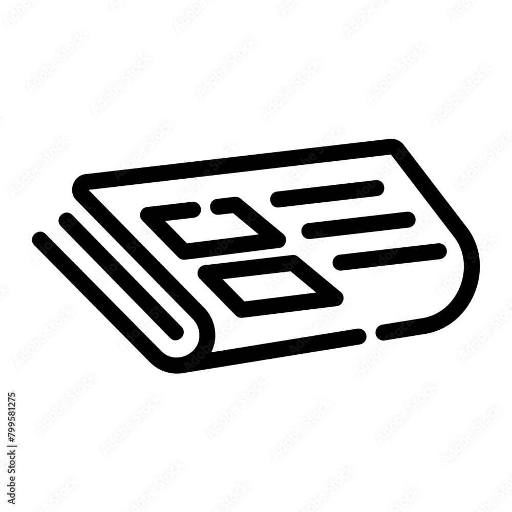 newspaper outline icon