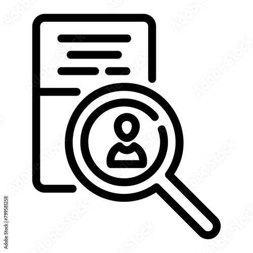 inspector outline icon