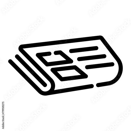 newspaper outline icon