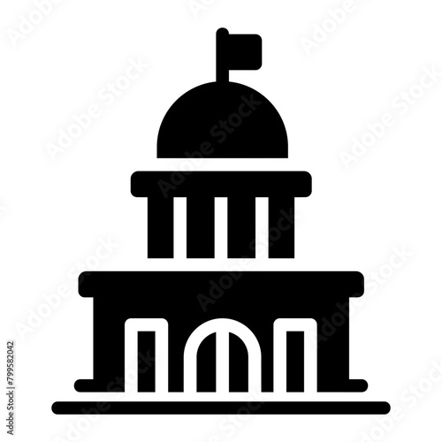 parlement glyph icon photo