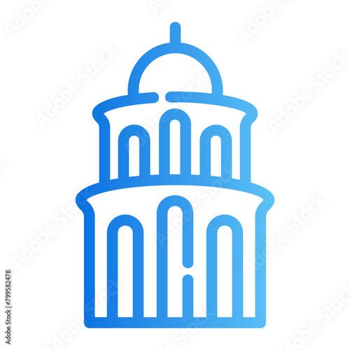 capitol gradient icon