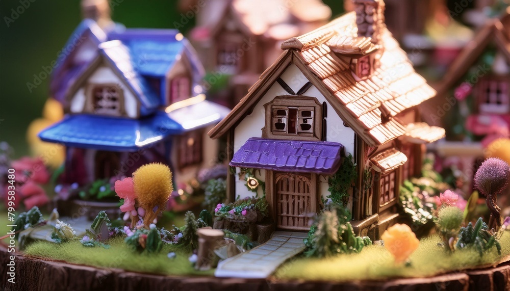 Fototapeta premium Beautiful Magical home is the most valuable things to live 