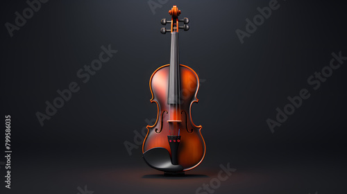 Violin Icon 3d