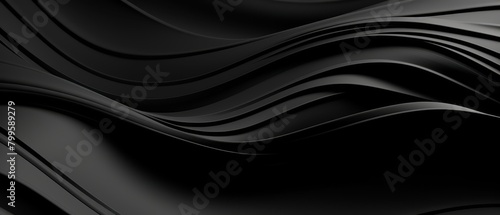 Minimalist shockwave background in elegant black and silver, ideal for formal event decor or sophisticated branding materials, photo