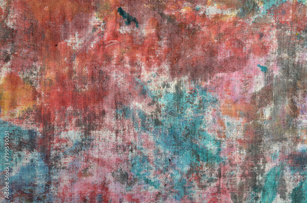multicolored art background painted on fabric multicolored art background painted on fabric