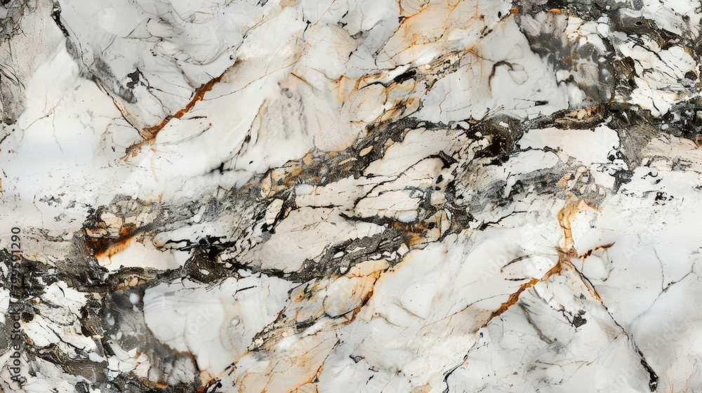 Close-up of marble surface with black and white pattern Close-up of marble surface with black and white pattern