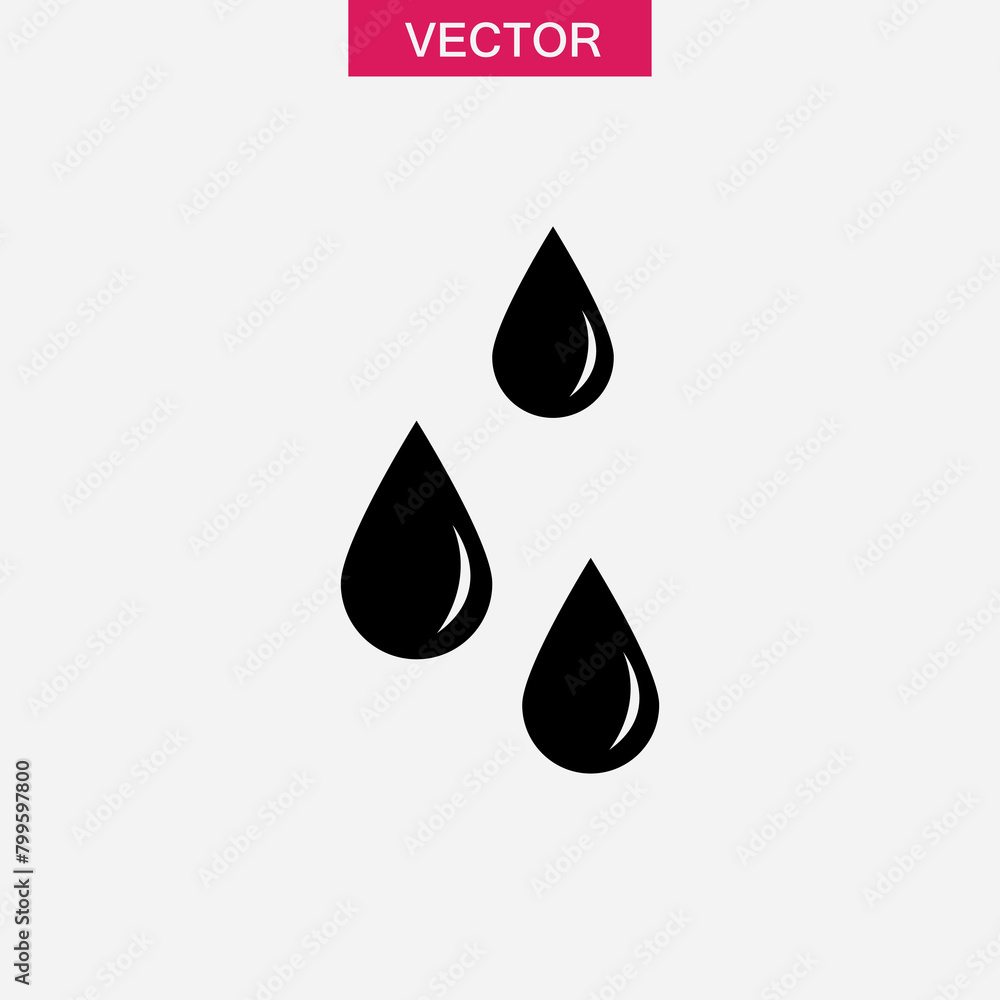 Water Drop icon. Rain drops simple flat trendy style illustration for web and app..eps Water Drop icon. Rain drops simple flat trendy style illustration for web and app..eps