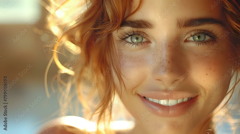 Radiant and Infectious: Close-Up Portrait Full of Warmth