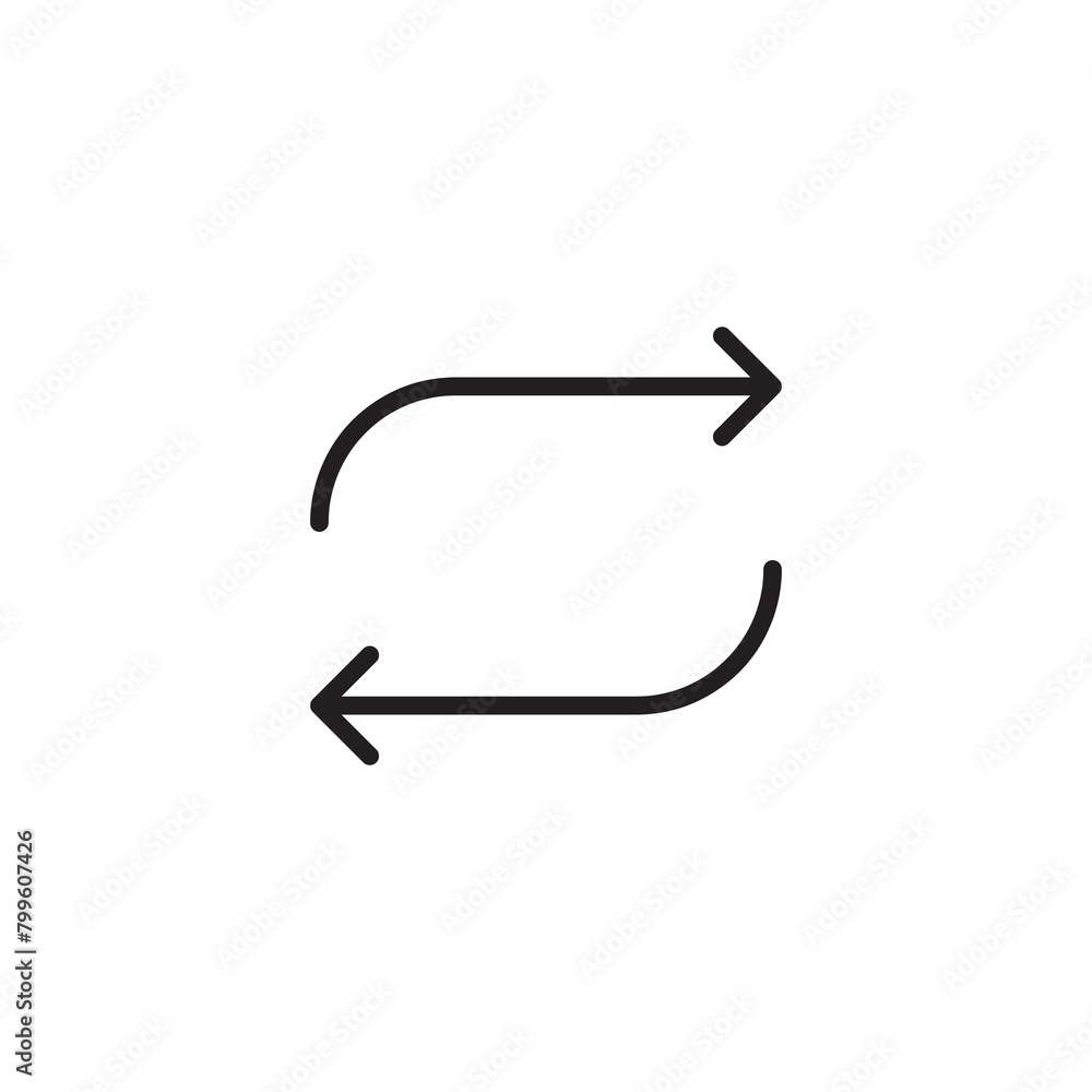 repeat icon. sign simple flat trendy style vector illustration for web and app..eps