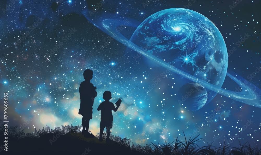 Children are like little explorers in the vast universe, constantly seeking to understand its wonders and mysteries. Generative AI
