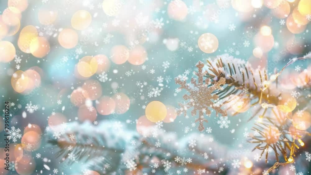abstract festive silver winter bokeh background. seamless looping overlay 4k virtual video animation background abstract festive silver winter bokeh background. seamless looping overlay 4k virtual video animation background