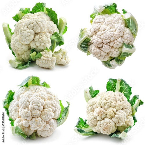 cauliflower isolated on white background