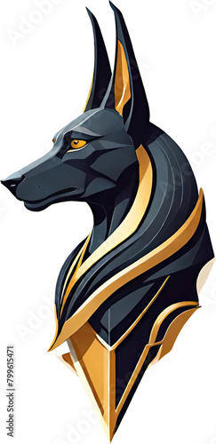 Anubis, the Egyptian god of death.