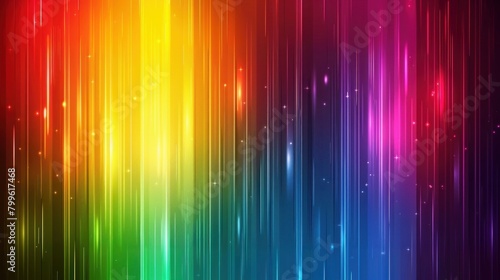 A colorful rainbow stripe with a rainbow background.