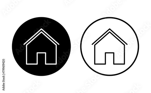 House icon set. Home icon vector