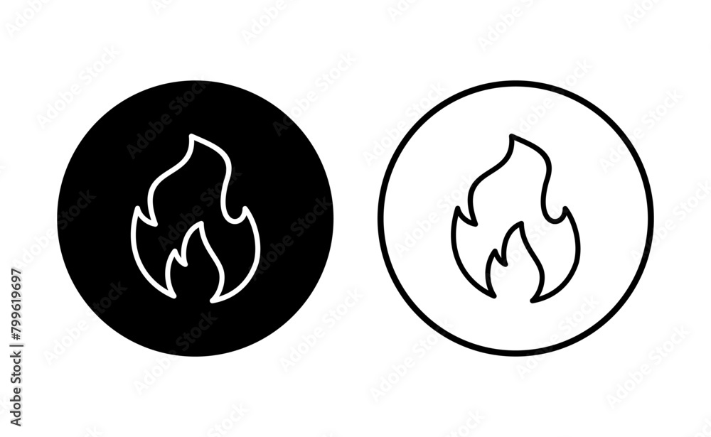 Fire icon set. fire vector icon Fire icon set. fire vector icon