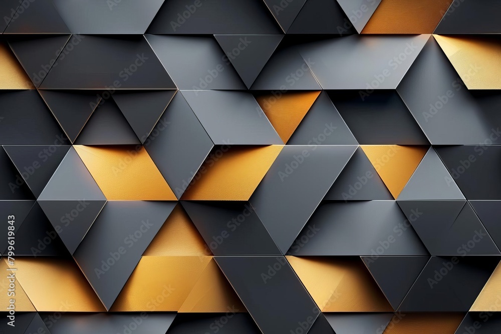 Hightech geometric background with sharp angles in a metallic gold and graphite gradient, conveying a sense of exclusive modernity Hightech geometric background with sharp angles in a metallic gold and graphite gradient, conveying a sense of exclusive modernity