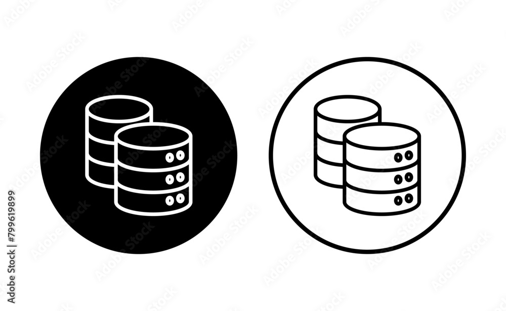 Database icon set. database vector icon Database icon set. database vector icon