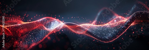 seamless moving wave motion graphic loop mkv file, in the style of light painting, light red,  black, pink, vray tracing, selective focus background aspect ratio 3:1 photo