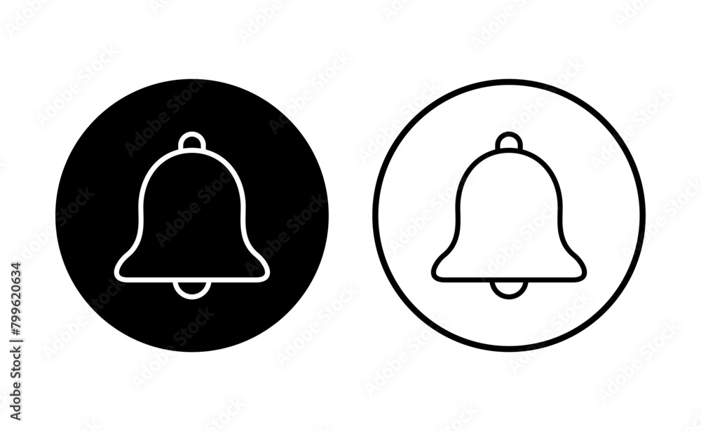 Bell Icon set. Notification icon for your web site design Bell Icon set. Notification icon for your web site design
