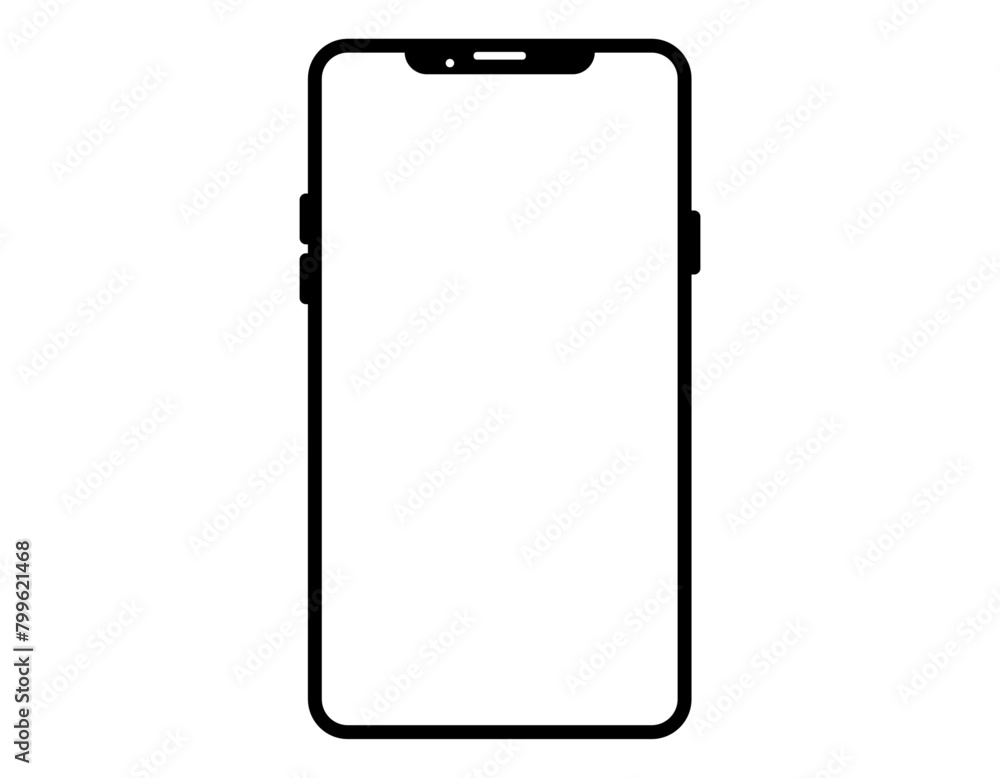 スマホの画面フレーム素材 1 スマホの画面フレーム素材 1