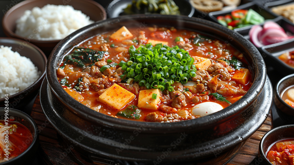 typical Korean food MiyeokGuk white background typical Korean food MiyeokGuk white background