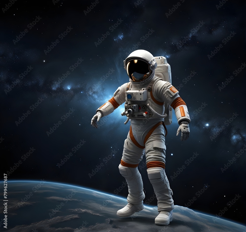 3Dperson in the space