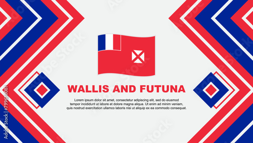 Wallpaper Mural Wallis And Futuna Flag Abstract Background Design Template. Wallis And Futuna Independence Day Banner Wallpaper Vector Illustration. Wallis And Futuna Design Torontodigital.ca