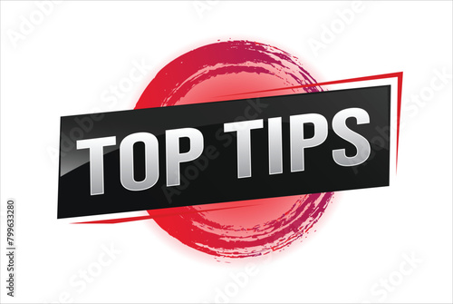 top tips word text concept icon logo sign symbol vector note memo 3d design creative style for use landing page, template, ui, web, mobile app, poster, banner, flyer, backdrop, gift card, coupon

