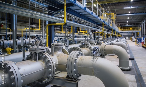 gas pipeline in a factory 