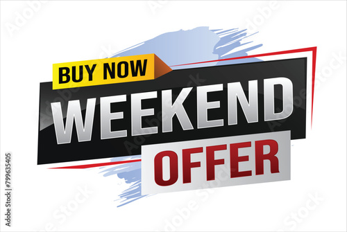 Buy now weekend Special sale tag. Banner design template for marketing. Special offer promotion retail. background banner modern graphic design for advertising store shop, online store, website

