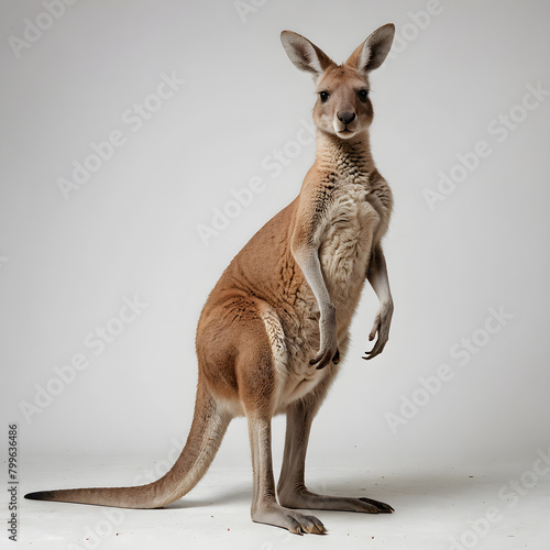 kangaroo and baby kangaroo photo