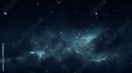 Digital dark scene with small stars abstract graphic poster web page PPT background © yonshan