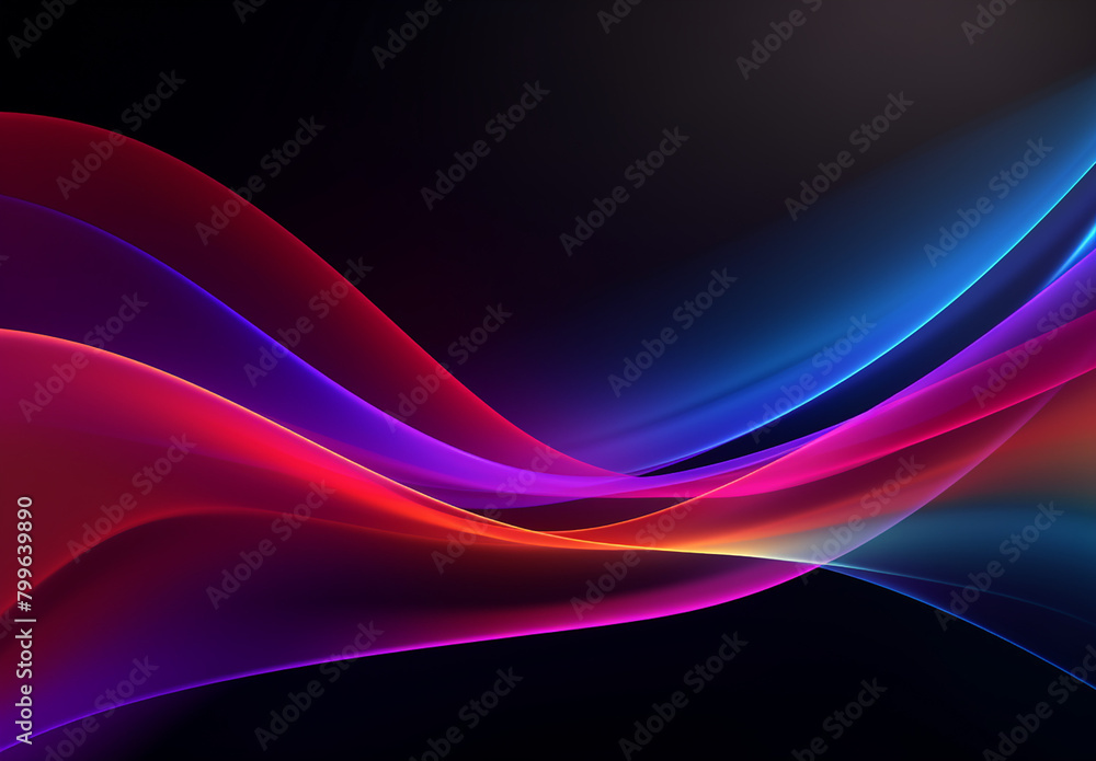 Naklejka premium Colorful Fractal Light Background