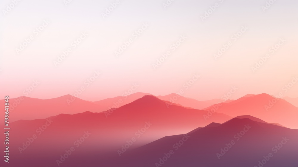 Minimalist digital landscape with smooth gradients and subtle geometric overlays, reflecting simplicity in technology,