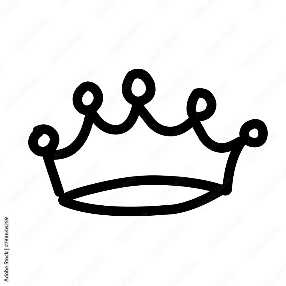 hand drawn doodle crown hand drawn doodle crown