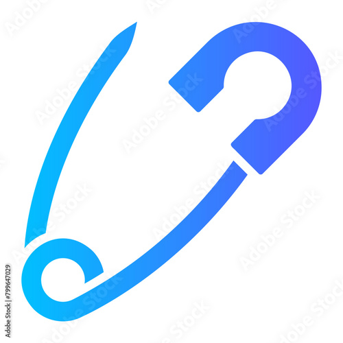 safety pin Gradient icon