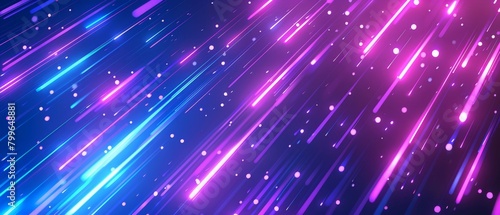 Neon lights blue and purple seamless loop background motion graphics animation.