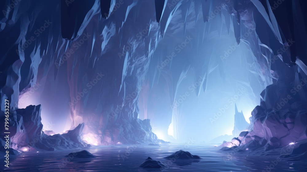 Enigmatic Abyssal Ice Cavern
