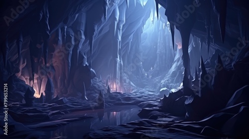 Enigmatic Abyssal Ice Cavern photo