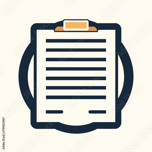 Illustration of a clipboard icon with a document, emphasizing organization and documentation.