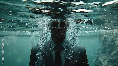 As you wear the mockup suit, you project an image of confidence, though inside, you're drowning in uncertainty.